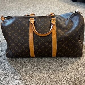 Louis Vuitton Brown Monogram Duffel Bag
